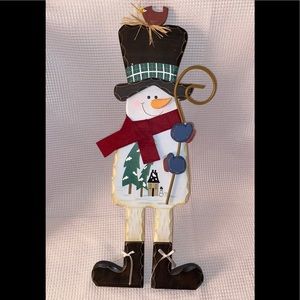 Rustic Wood Snowman Wall/Door Hanging - 18”